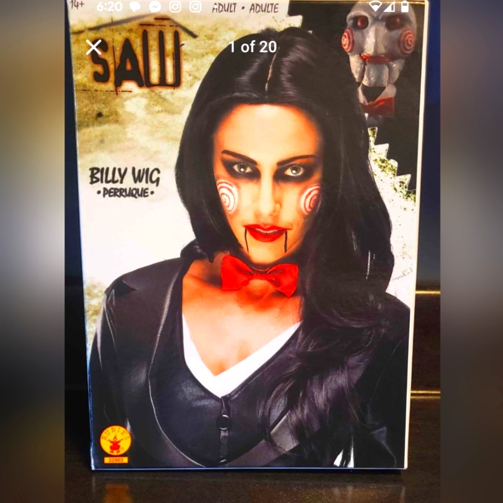 Wig for Saw costume